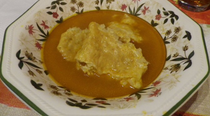 Sopa tortilla de Arroz